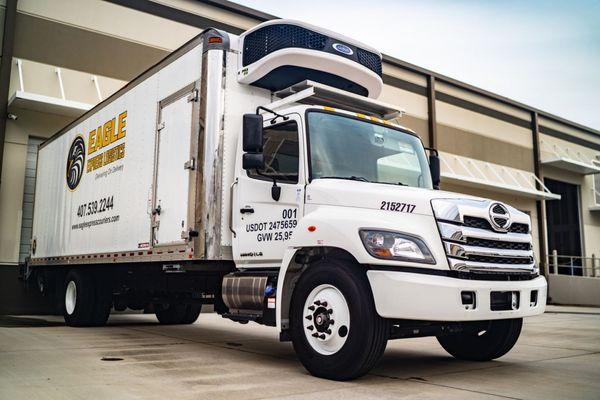 Reefer Trucks available for your deliveries that require temperature control for foods, meals, flowers, produce and chocolates.