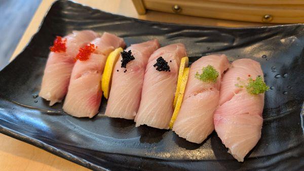 Hamachi nigiri