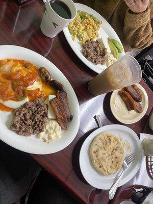 Breakfast and Pupusas