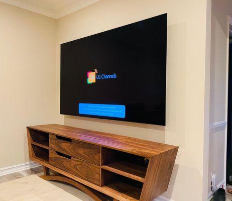 LG G1 Gallery TV installation