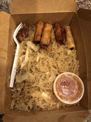 Pancit with lumpia