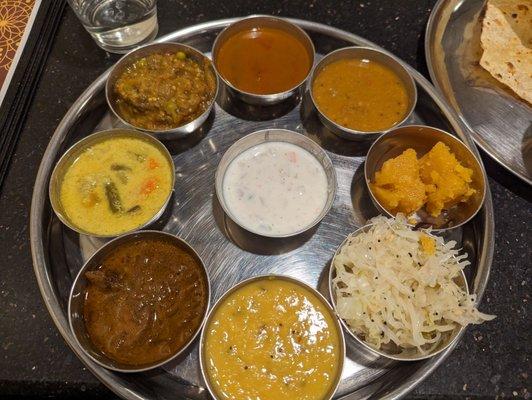 Vegetable Thali Combo Platter