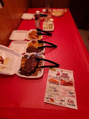 Food Spread from Big Joe's for My Birthday Party with Friends on Fri-Yay 9/20/2024