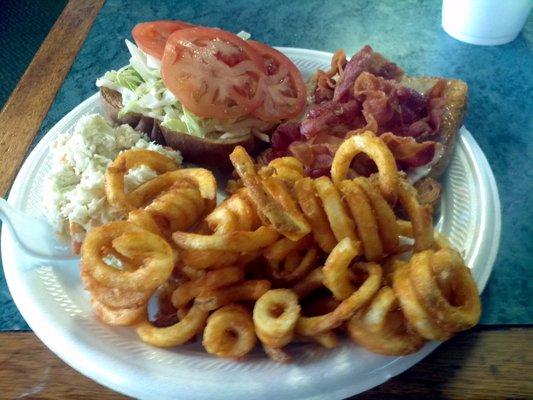 BLT with Curly Fries