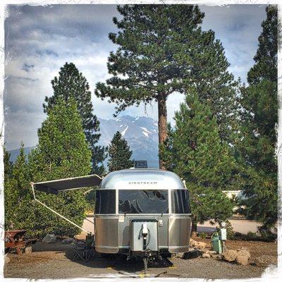 View of Mt. Shasta from Friendly RV Park.