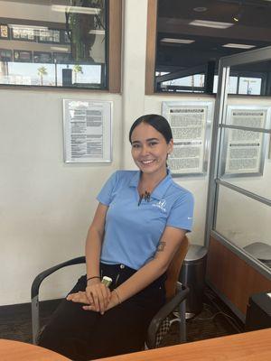 The best sales woman at Trust Palmdale Honda :)