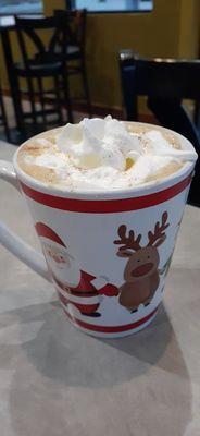 Yep, eggnog latte.  Cheers!