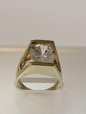 Custom yellow gold 4 carat Morganite.