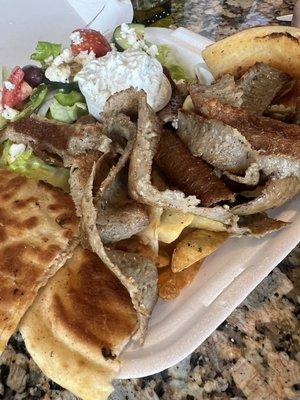 Lamb gyro platter