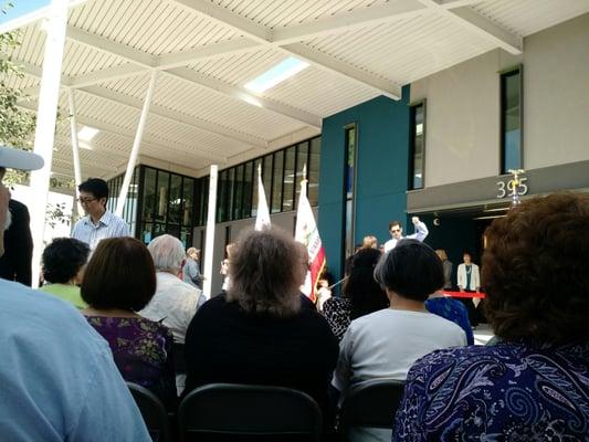 Ribbon cutting for our brand new San Lorenzo Library!