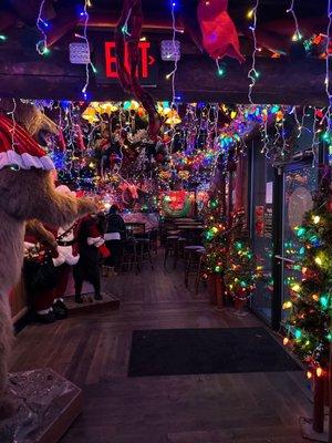 Camp bar third ward all decked out for Christmas