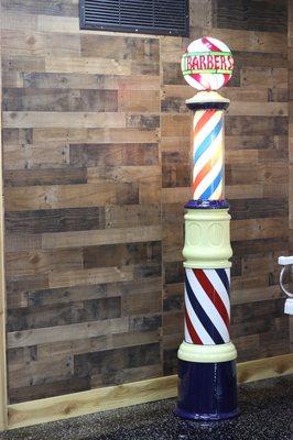 Antique barber pole