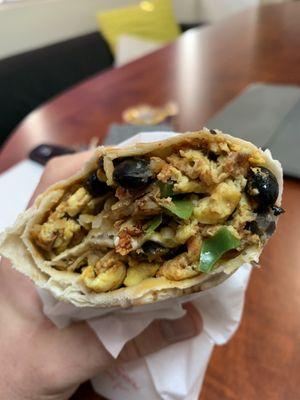 Breakfast Wrap with Beans