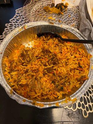 Lamb biryani ($15)