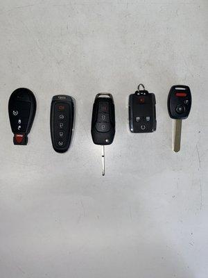 Automotive Keys & Remote Keyless Entry Options.