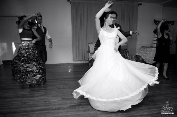 Fun first dance at the Century House and Gardens in Fremont