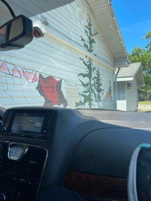 Drive through mural