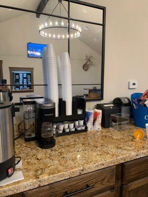 Keurig and snacks (free!)