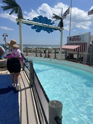 Ocean view from the pool.