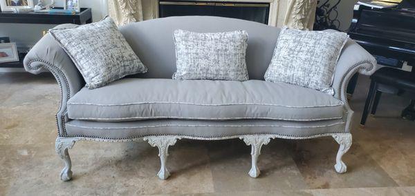 Antique sofa made modern