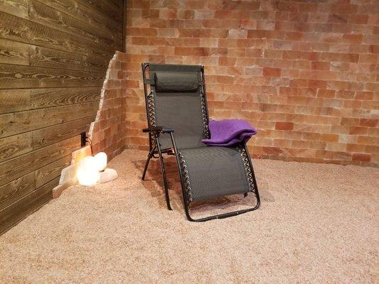 Crystalline Cave, our active Himalayan Salt Room