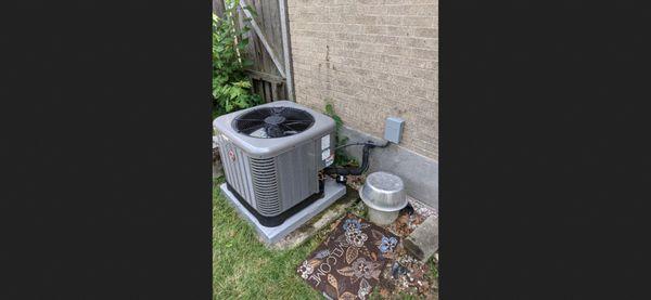 New air conditioner installation