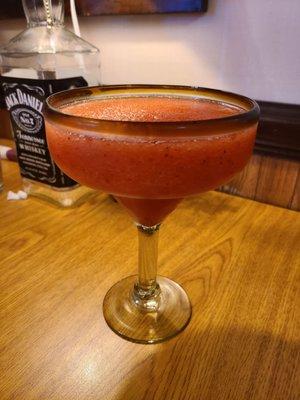 Strawberry banana frozen margarita