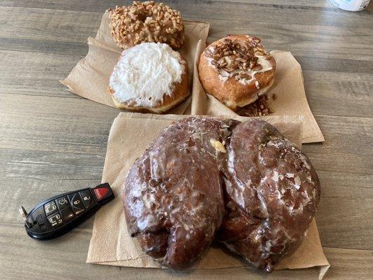 Their selection and variety is INSANE!!! Huge fresh donuts!!!