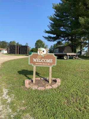 Welcome sign