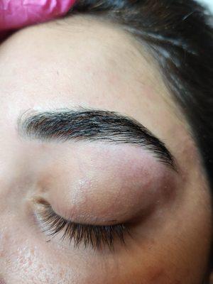 Eyebrow wax