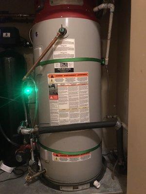 Secured water heater as requested