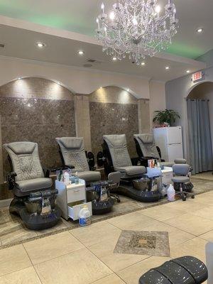 Pedicure area