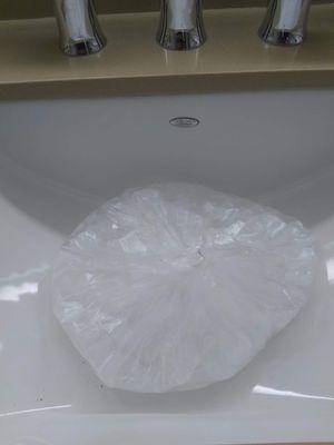 If you want ice don't expect to have a sink in your room because the water will leak out of the bag that they give you for ice.