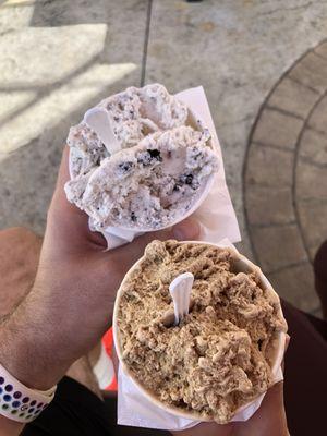 Cookies and cream, salted caramel