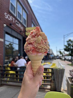 Strawberry Crunch Cone