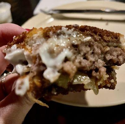 Delicious patty melt