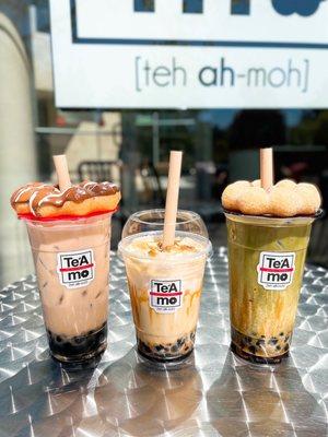 Te'Amo Boba Tea x Mochi Donut