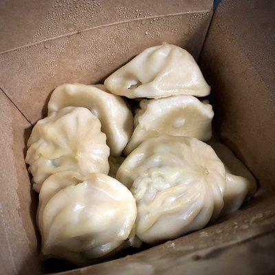 Chicken momo ($7.99 for 8 pieces)