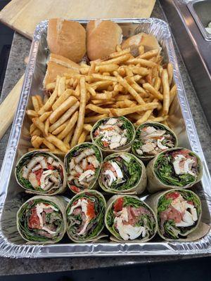 Assorted Wraps for Catering