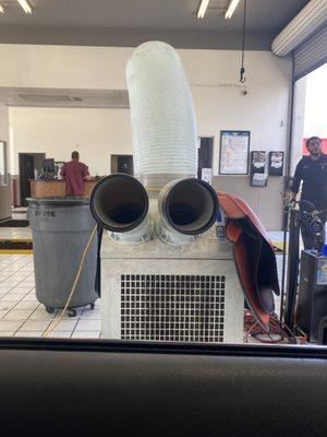 AC unit to keep me cool while I wait in my car