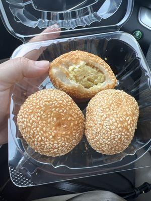 Sesame ball- not greasy and really tasty $3