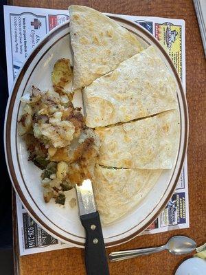 Breakfast Quesadilla! Tastes great !