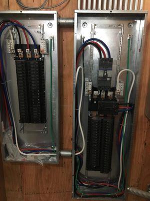 This is an example of a massive indoor panel. No matter what you install I can handle it. This was a suit store I built.