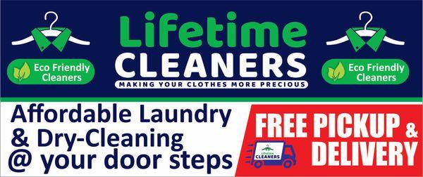 Affordable, Reliable, Quality Dry clean and Laundry services at your door step with no additional costs!