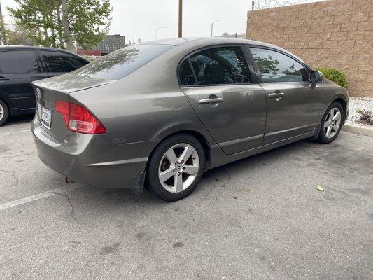 How staff parks their car.