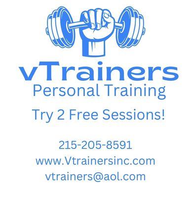 Try two free personal training sessions with our trainers in Haddonfield.