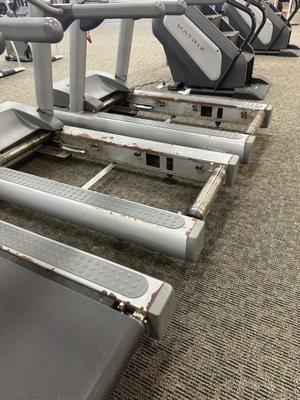 Broken treadmills