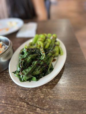 Chinese broccoli with Oyster sauce (Gai Lan)