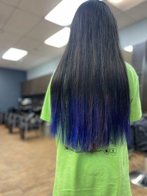 Blue/ombré