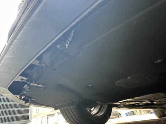 "Repair"from the dealership for the damaged undercarriage